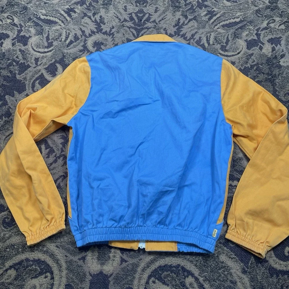 Vtg 80s Levis Jacket Small 1984 Olympic Games Staff Uniform Yellow Blue 105344